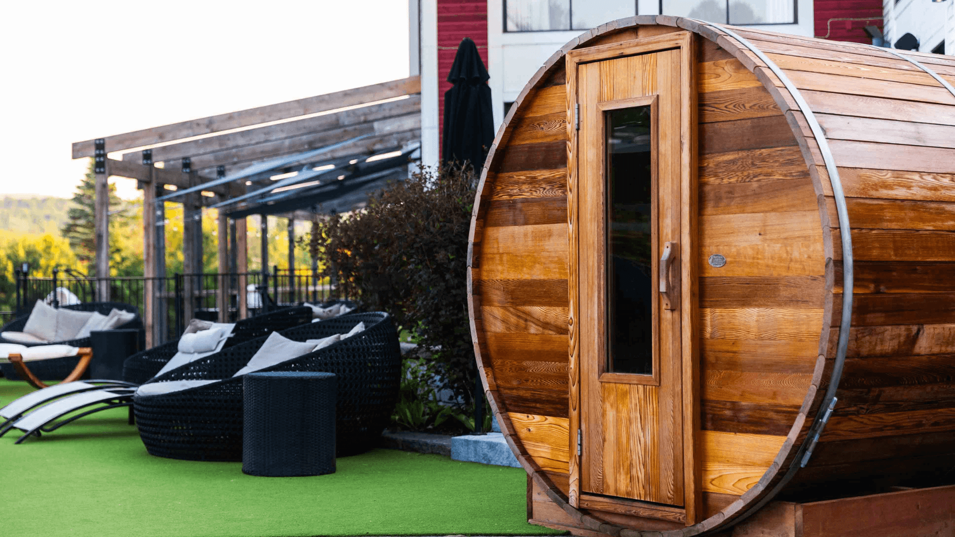Sauna finlandais à l'hôtel